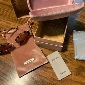 Miu Miu | Accessories | Nwt Miu Miu Round Sunglasses Comes  display picture 1
